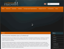 Tablet Screenshot of interpretesdeconferencias.com